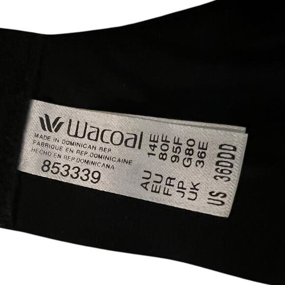 NWOT Wacoal 853339 Comfort First T-Shirt Black Bra – 36DDD - Picture 6 of 6